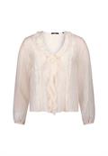 Bluse mit Rüschen eggnog