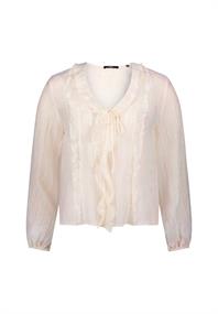 Bluse mit Rüschen eggnog