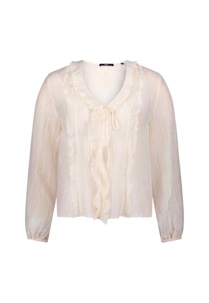Bluse mit Rüschen eggnog