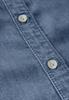 Bluse mit Rüschendetails medium blue soft washed