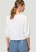 Bluse mit Schleifen brilliant white