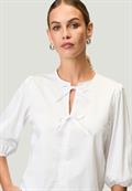 Bluse mit Schleifen brilliant white