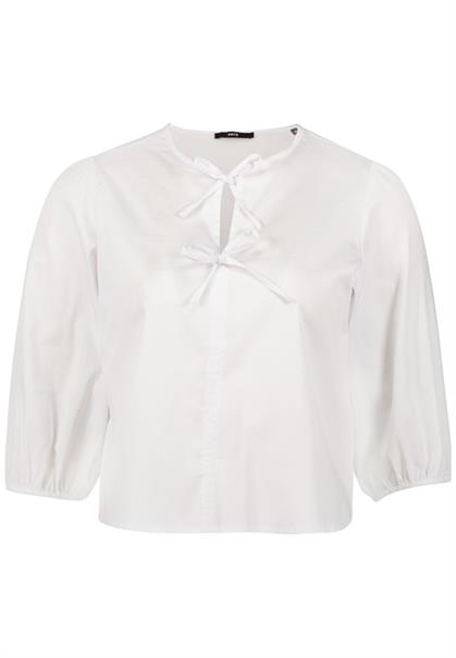 Bluse mit Schleifen brilliant white