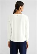 Bluse mit Schleifendetail off white