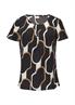 Bluse mit Schmuckkante schwarz