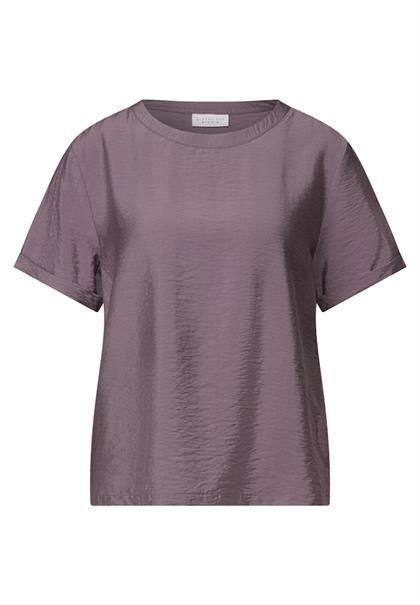 Bluse mit Seiten-Schlitzen hazy rose