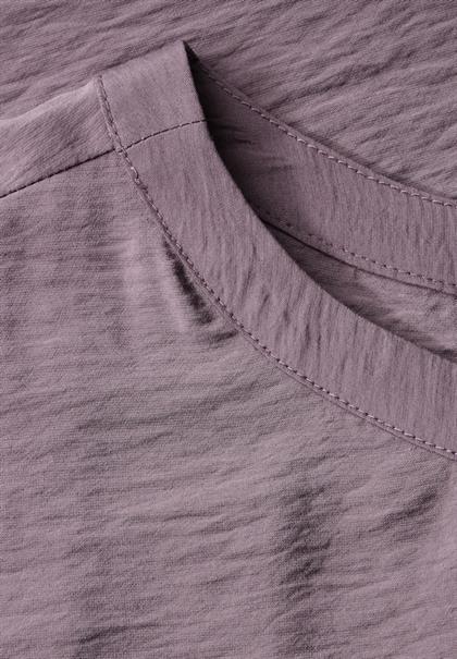 Bluse mit Seiten-Schlitzen hazy rose