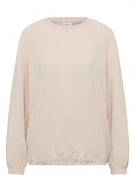Bluse mit Smock-Ausschnitt pearl beige