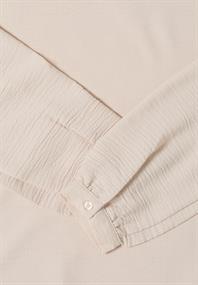 Bluse mit Smock-Ausschnitt pearl beige
