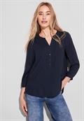 Bluse mit Spitzendetail deep blue