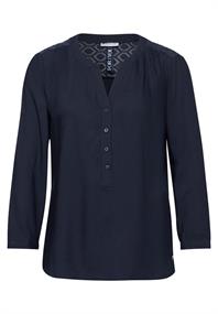 Bluse mit Spitzendetail deep blue