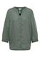 Bluse mit Split Neck aus Leinenmix just khaki