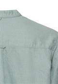 Bluse mit Stehkragen und Knopfleiste jade