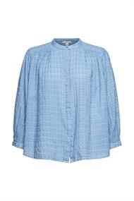 Bluse mit Stickereien grey blue