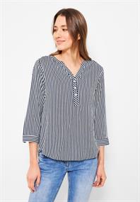 Bluse mit Streifen deep blue