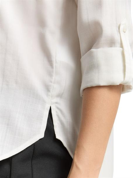 Bluse mit Streifen in Glitzer-Optik white pinstripe with lurex