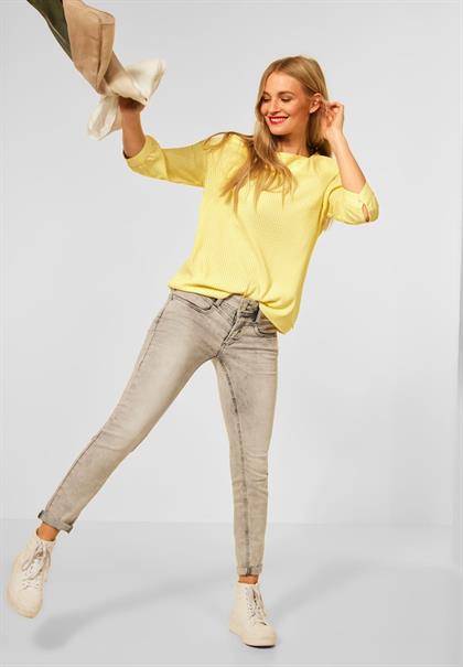 Bluse mit Streifen Print merry yellow