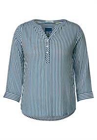 Bluse mit Streifen teal blue