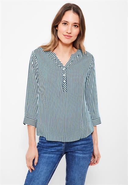Bluse mit Streifen teal blue