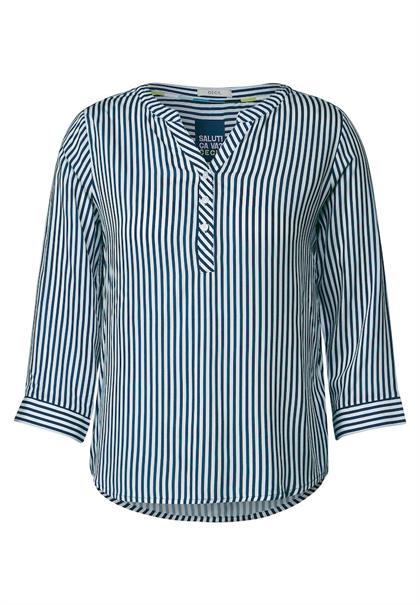 Bluse mit Streifen teal blue
