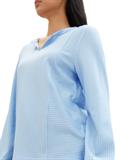 Bluse mit Streifenmuster blue white thin stripe