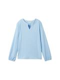 Bluse mit Streifenmuster blue white thin stripe