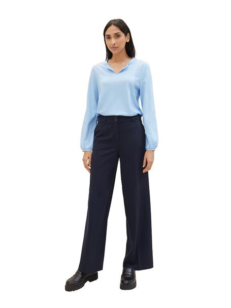 Bluse mit Streifenmuster blue white thin stripe