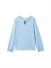 Bluse mit Streifenmuster blue white thin stripe