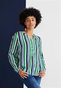 Bluse mit Streifenmuster dark brisk green