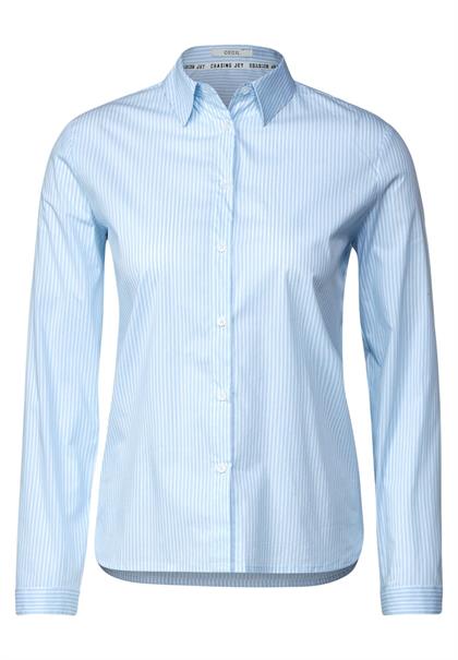 Bluse mit Streifenmuster faded blue