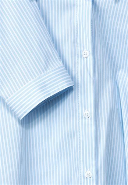 Bluse mit Streifenmuster faded blue