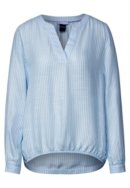 Bluse mit Streifenmuster light splash blue