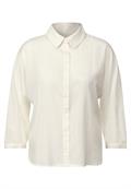 Bluse mit Streifenstruktur vanilla white