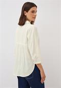 Bluse mit Streifenstruktur vanilla white
