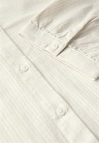 Bluse mit Streifenstruktur vanilla white