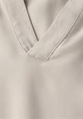 Bluse mit Tape-Details smooth sand beige