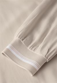 Bluse mit Tape-Details smooth sand beige