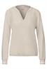 Bluse mit Tape-Details smooth sand beige