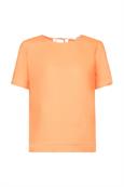 Bluse mit Tropfenverschluss orange