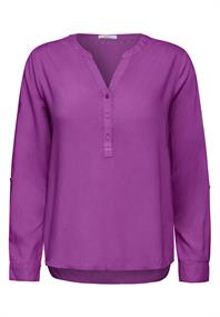 Bluse mit Turn-Up iced violet