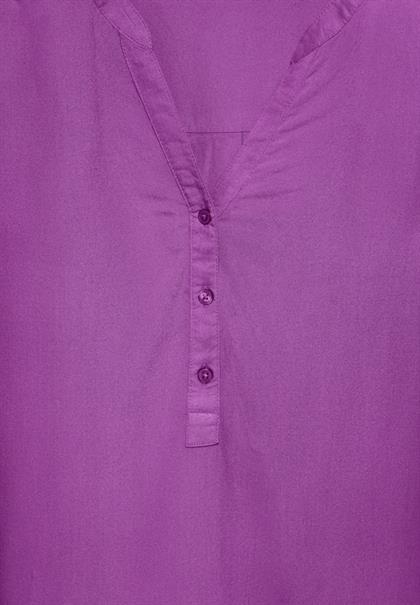 Bluse mit Turn-Up iced violet