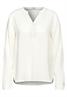 Bluse mit Turn-Up vanilla white