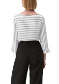 Bluse mit U-Boot-Ausschnitt ecru