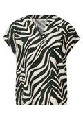 Bluse mit Zebra-Muster pine grove green