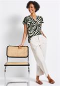 Bluse mit Zebra-Muster pine grove green