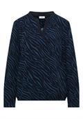 Bluse mit Zebra Print urban dark blue