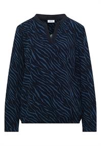 Bluse mit Zebra Print urban dark blue