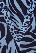 Bluse mit Zebramuster quiet blue