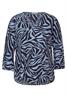 Bluse mit Zebramuster quiet blue