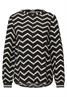 Bluse mit Zick-Zack-Muster black